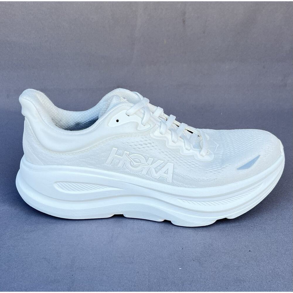 Hoka One One Bondi 9 Running Shoes White Men's Size 8 D US Size - Picture 4 of 11